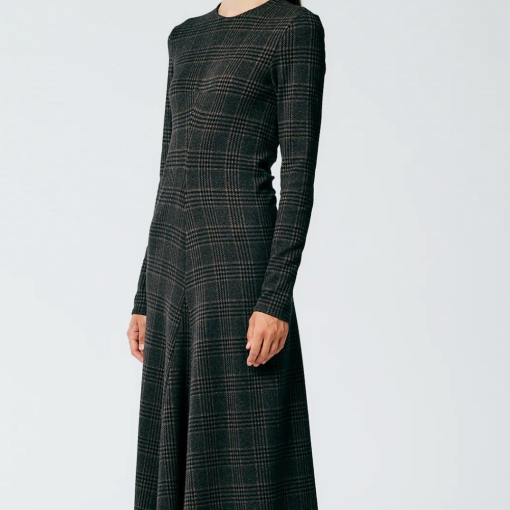 Tibi Lutz Knit Midi Godet Dress size 6